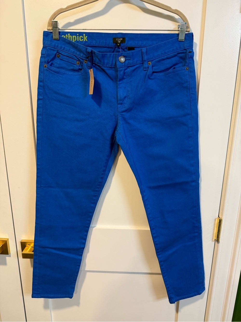 NWT J. Crew Women’s Blue Toothpick Ankle Super Skinny Stretch Jeans - Size 32